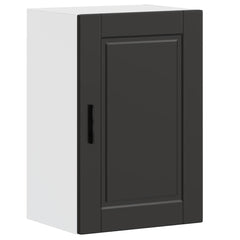 vidaXL Kitchen Wall Cabinet Porto Black Engineered Wood 2