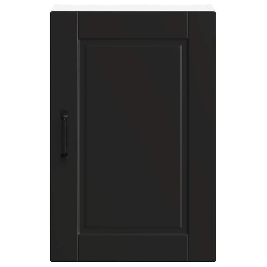 vidaXL Kitchen Wall Cabinet Porto Black Engineered Wood 5