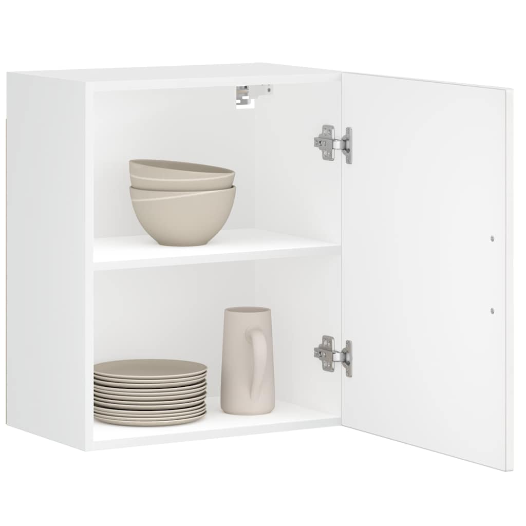 vidaXL Kitchen Wall Cabinet Porto High Gloss White Engineered Wood 1