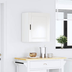 Kitchen Wall Cabinet "Porto" Engineered Wood High Gloss White 1x wall cabinet (1 door) 50 cm wide 60 cm high