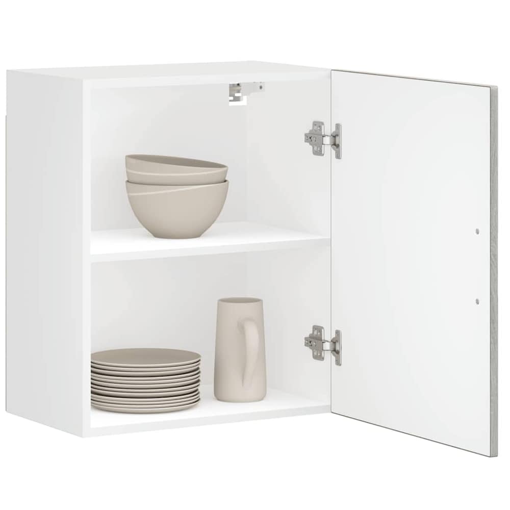 Kitchen Wall Cabinet "Porto" Engineered Wood Grey Sonoma 1x wall cabinet (1 door) 50 cm wide 60 cm high