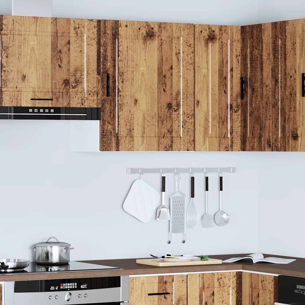 vidaXL Kitchen Wall Cabinet Porto Old Wood Engineered Wood 4