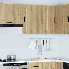 vidaXL Kitchen Wall Cabinet Porto Artisan Oak Engineered Wood 4