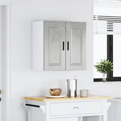 vidaXL Kitchen Wall Cabinet Porto Concrete Grey Engineered Wood 3
