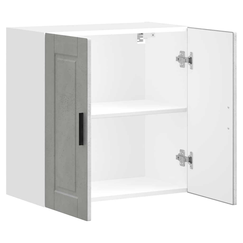 vidaXL Kitchen Wall Cabinet Porto Concrete Grey Engineered Wood 5