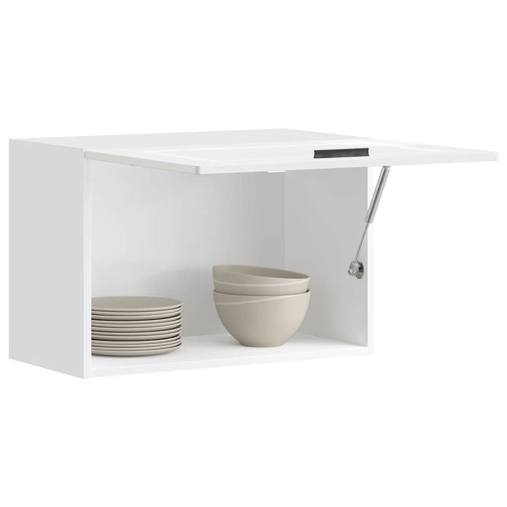 Kitchen Wall Cabinet "Porto" Engineered Wood High Gloss White 1x wall cabinet (1 flap door) 60 cm wide 40 cm high