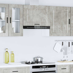 vidaXL Kitchen Wall Cabinet Porto Concrete Grey Engineered Wood 4