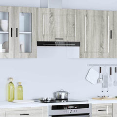 Kitchen Wall Cabinet "Porto" Engineered Wood Grey Sonoma 1x wall cabinet (1 flap door) 60 cm wide 40 cm high