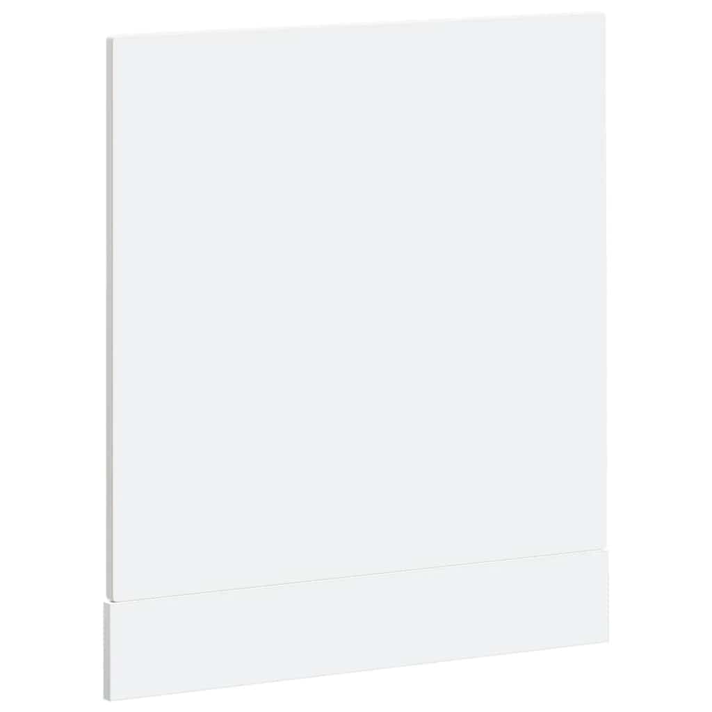 vidaXL Dishwasher Panel Porto High Gloss White 60x1.5x57 cm Engineered Wood 6