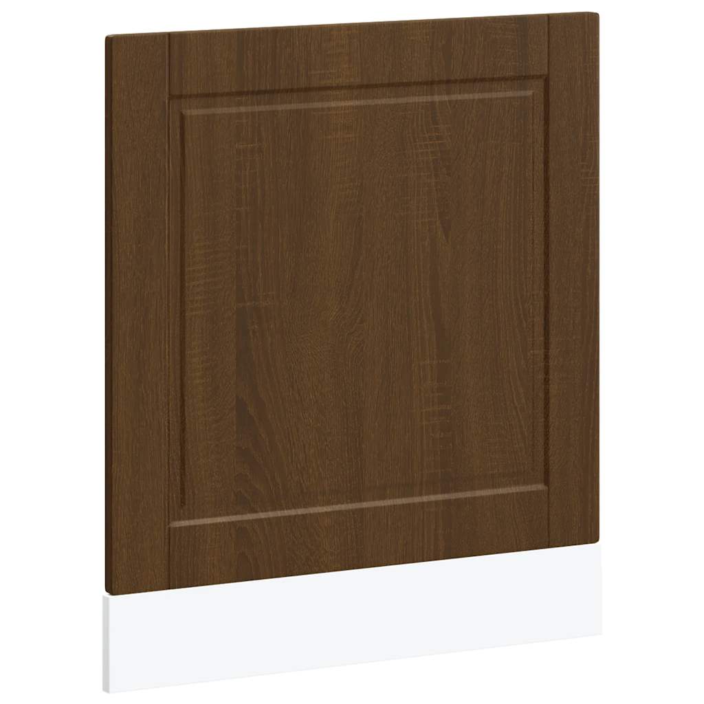vidaXL Dishwasher Panel Porto Brown Oak 60x1.5x57 cm Engineered Wood 2