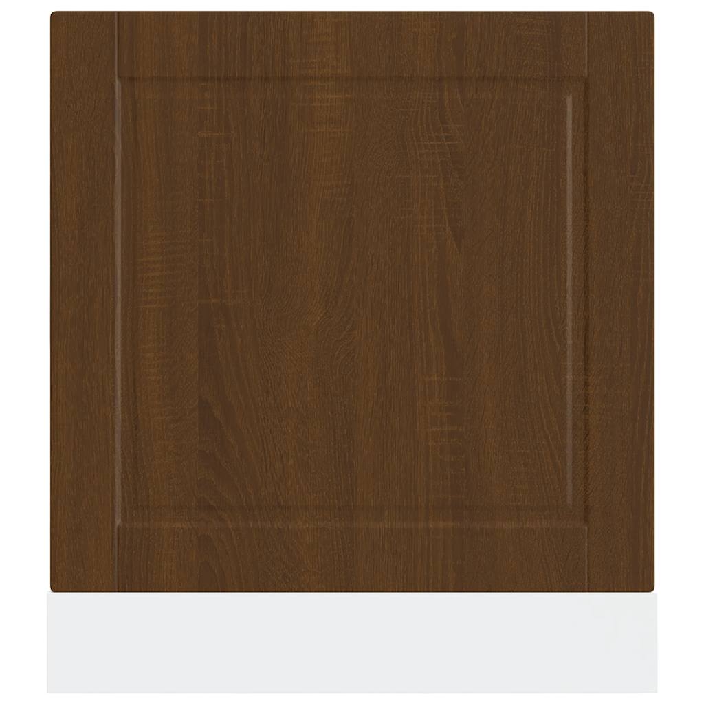 vidaXL Dishwasher Panel Porto Brown Oak 60x1.5x57 cm Engineered Wood 4
