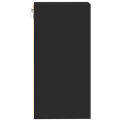vidaXL Hanging Cabinet Riga Black 40x29.5x60 cm Engineered Wood 5