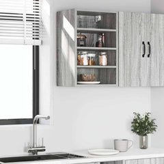 vidaXL Hanging Cabinet Riga Grey Sonoma 40x29.5x60 cm Engineered Wood 3