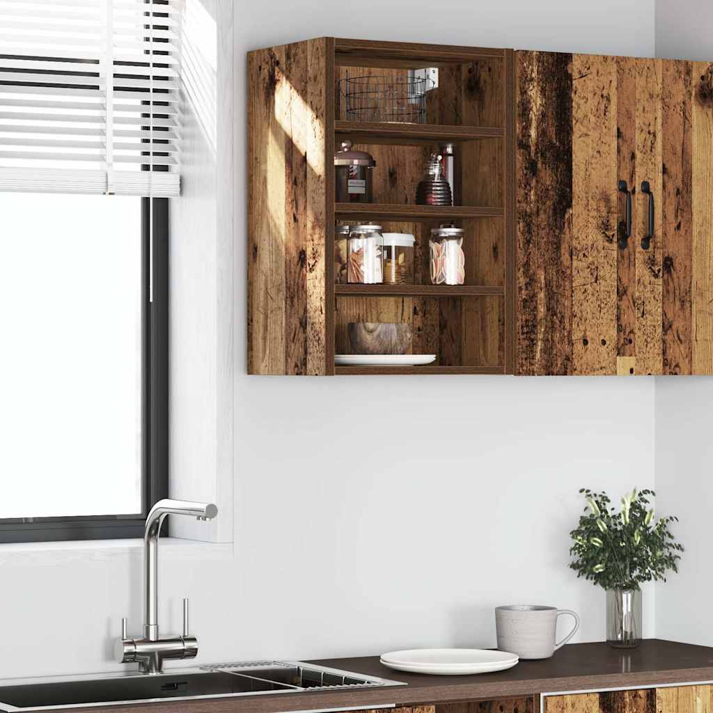 vidaXL Hanging Cabinet Riga Old Wood 40x29.5x60 cm Engineered Wood 3