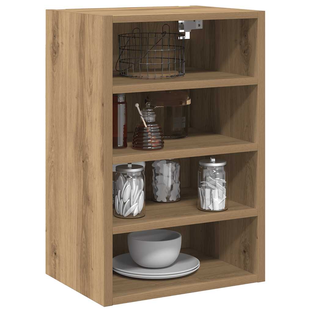 vidaXL Hanging Cabinet Riga Artisan Oak 40x29.5x60 cm Engineered Wood 3