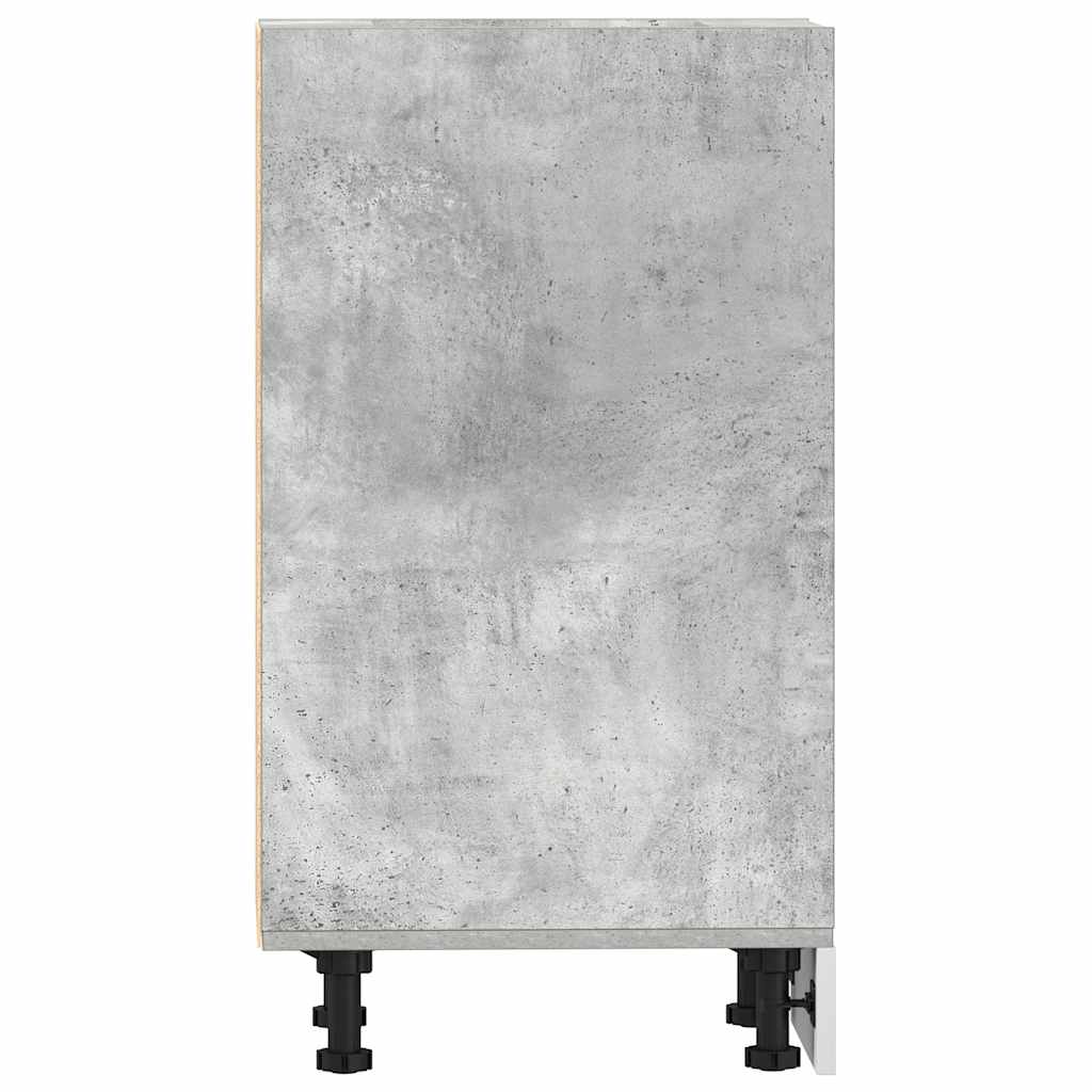vidaXL Bottom Cabinet Riga Concrete Grey 40x44.5x81.5 cm Engineered Wood 5