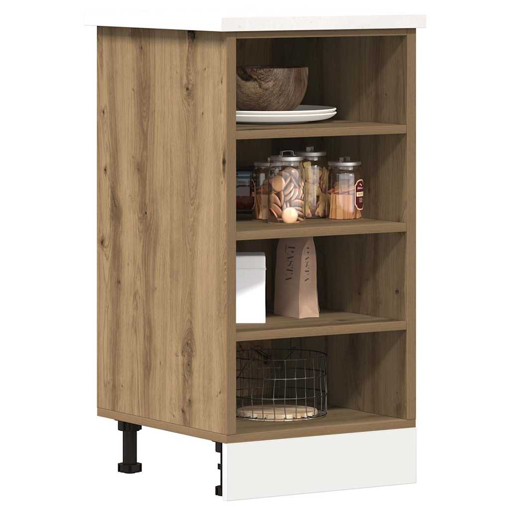 vidaXL Bottom Cabinet Riga Artisan Oak 40x44.5x81.5 cm Engineered Wood 3