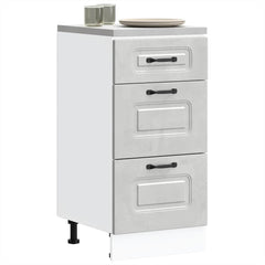 vidaXL Kitchen Base Cabinet "Kalmar" Engineered Wood Concrete Grey