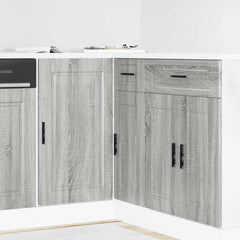 vidaXL Kitchen Base Cabinet "Porto" Engineered Wood Grey Sonoma