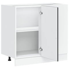 vidaXL Kitchen Base Cabinet "Lucca" Black Engineered Wood 5