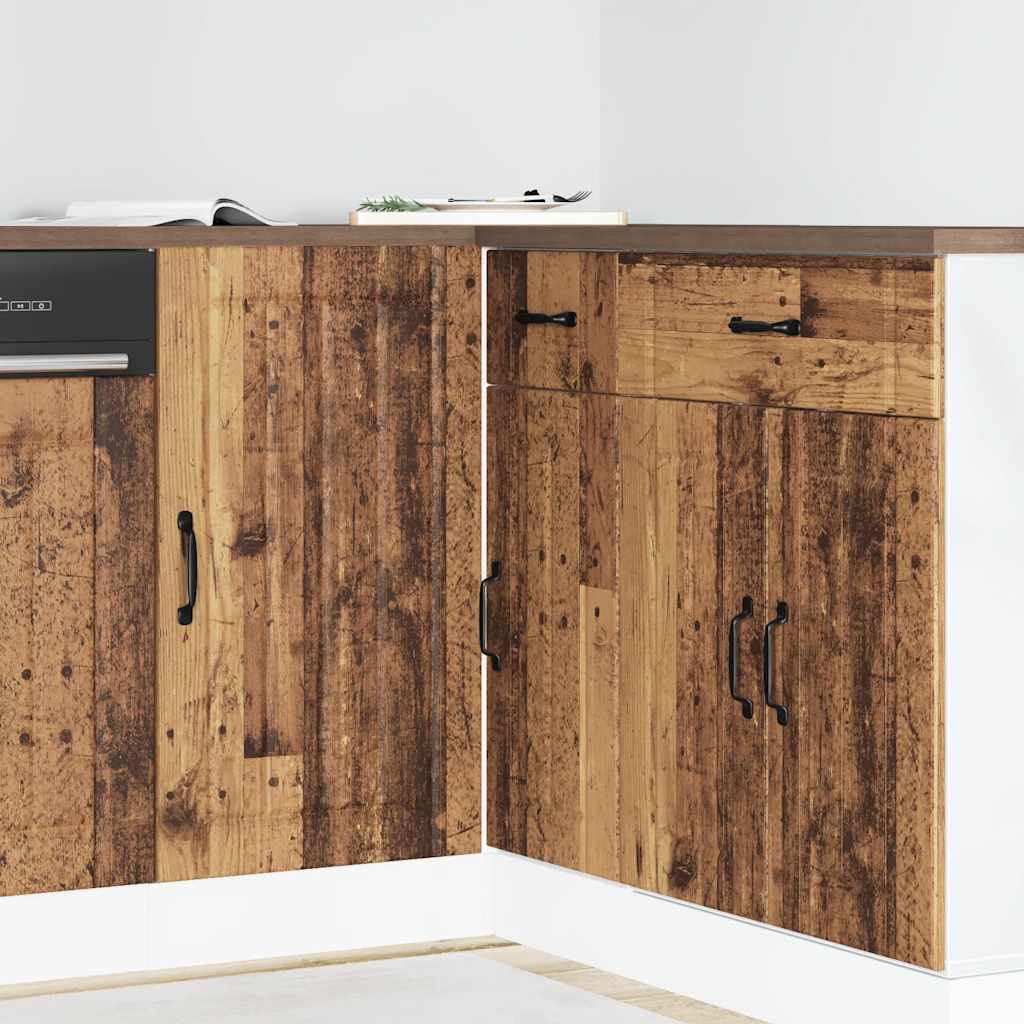 vidaXL Kitchen Base Cabinet "Lucca" Engineered Wood Old Wood