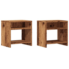vidaXL Bedside Cabinets 2 pcs Old Wood 40x30x40 cm Engineered Wood 2