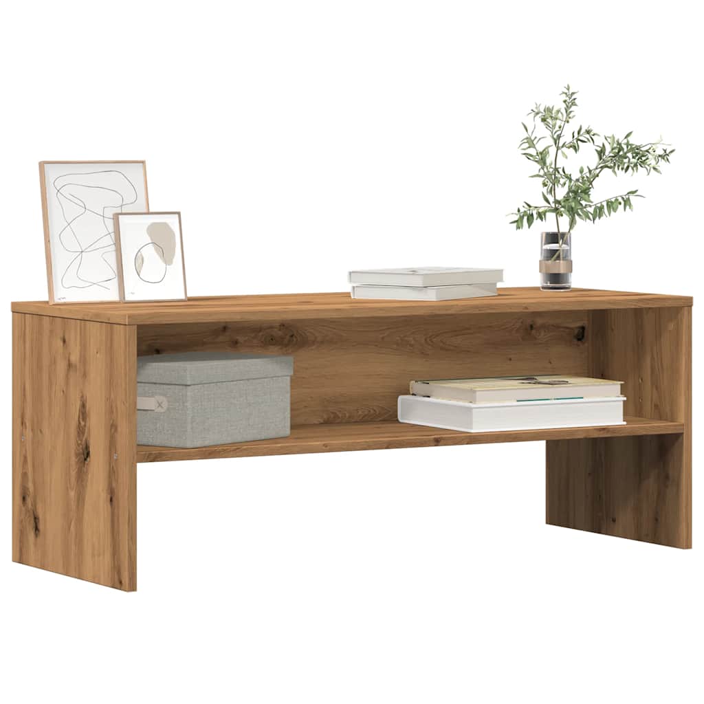 vidaXL TV Cabinet Artisan Oak 100x40x40 cm Engineered Wood 3