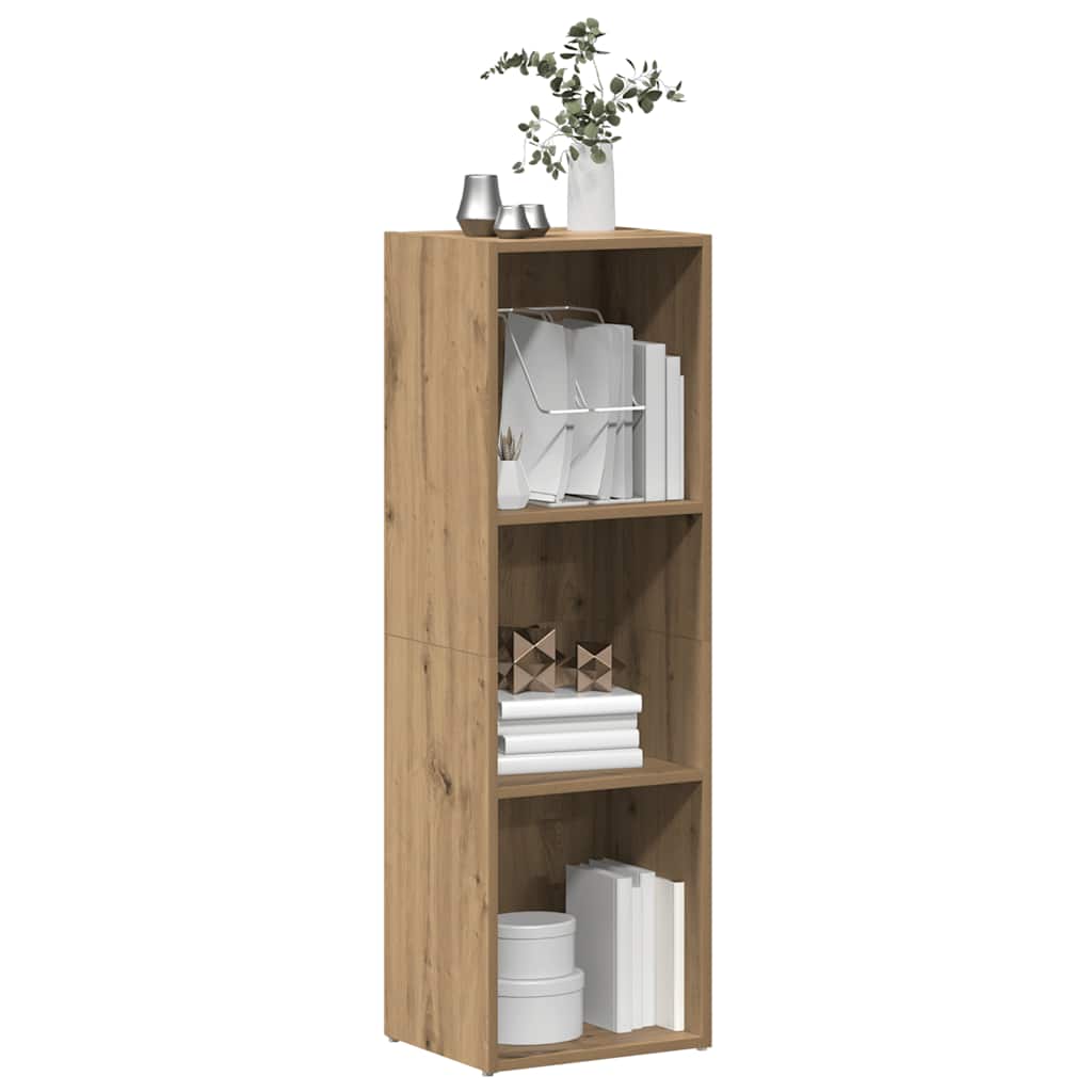 vidaXL Book Cabinet Artisan Oak 36x30x114 cm Engineered Wood 4