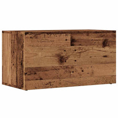 LP Storage Box Old Wood Engineered Wood, image 6