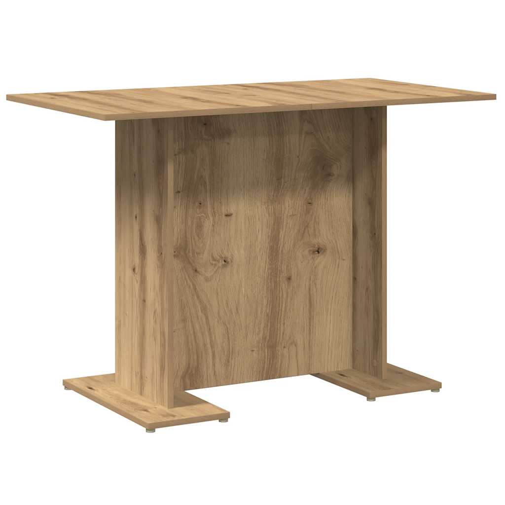 vidaXL Dining Table Artisan Oak 110x60x75 cm Engineered Wood 2