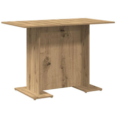 vidaXL Dining Table Artisan Oak 110x60x75 cm Engineered Wood 6