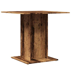 vidaXL Dining Table Old Wood 80x80x75 cm Engineered Wood 2
