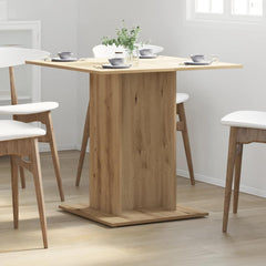 vidaXL Dining Table Artisan Oak 80x80x75 cm Engineered Wood 3