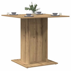 vidaXL Dining Table Artisan Oak 80x80x75 cm Engineered Wood 4