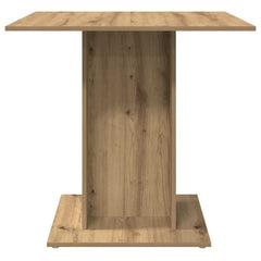 vidaXL Dining Table Artisan Oak 80x80x75 cm Engineered Wood 5