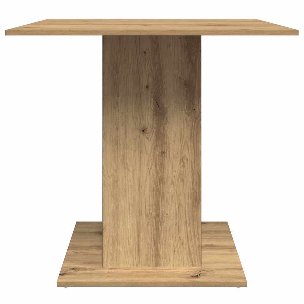 vidaXL Dining Table Artisan Oak 80x80x75 cm Engineered Wood 6