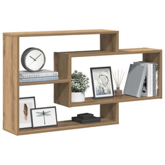 vidaXL Wall Shelf Artisan Oak 104x20x58.5 cm Engineered Wood 3