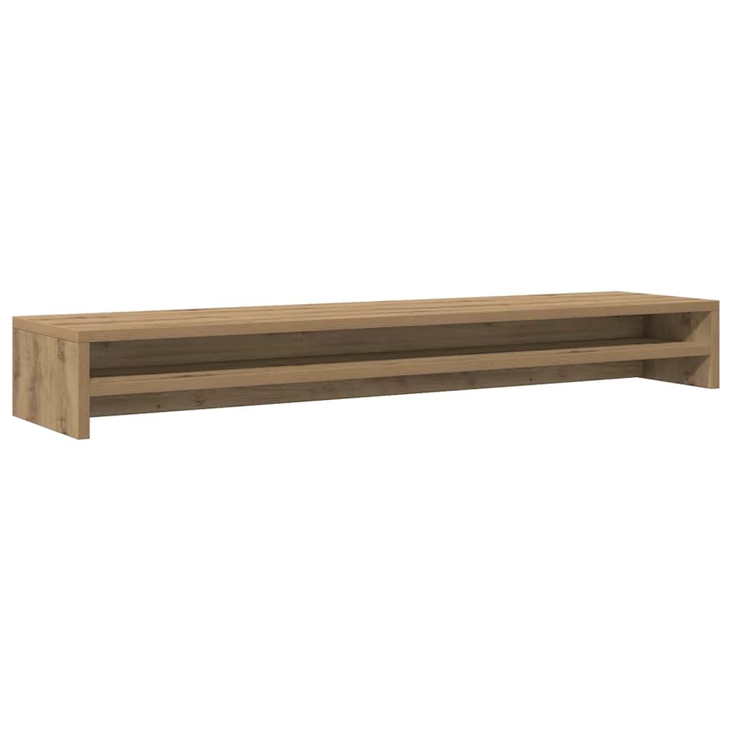 vidaXL Monitor Stand Artisan Oak 100x24x13 cm Engineered Wood 2