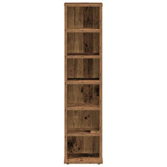 vidaXL CD Cabinet Old Wood 21x20x88 cm Engineered Wood 4