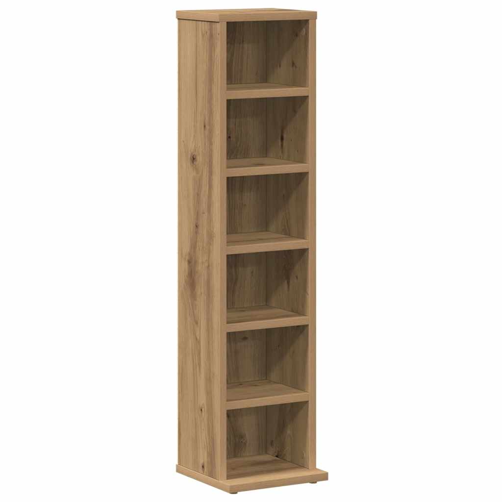 vidaXL CD Cabinet Artisan Oak 21x20x88 cm Engineered Wood 2