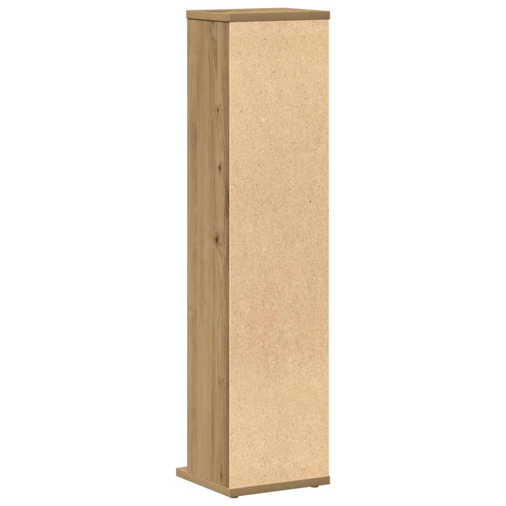 vidaXL CD Cabinet Artisan Oak 21x20x88 cm Engineered Wood 6