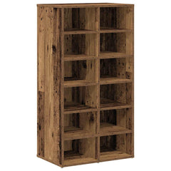 vidaXL Shoe Rack Old Wood 54x34x100.5 cm Engineered Wood 2