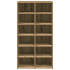 vidaXL Shoe Rack Artisan Oak 54x34x100.5 cm Engineered Wood 4