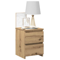 vidaXL Bedside Cabinets 2 pcs Artisan Oak 30x30x40 cm Engineered Wood 4