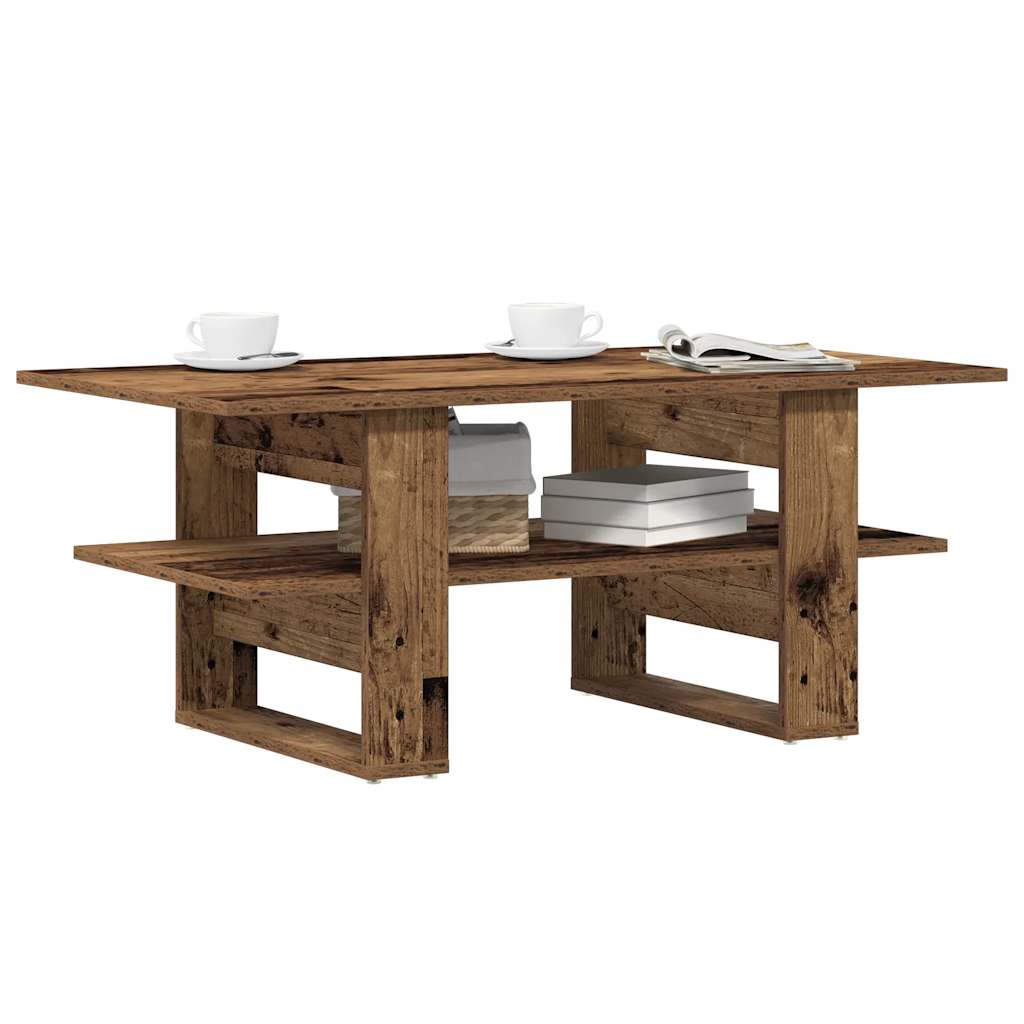 vidaXL Coffee Table Old Wood 102x55x42 cm Engineered Wood 1