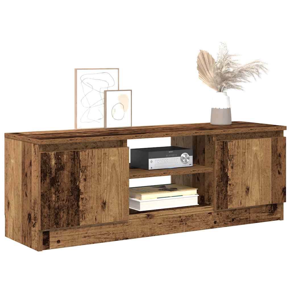 TV Cabinet with Door 102x30x36 cm Old wood
