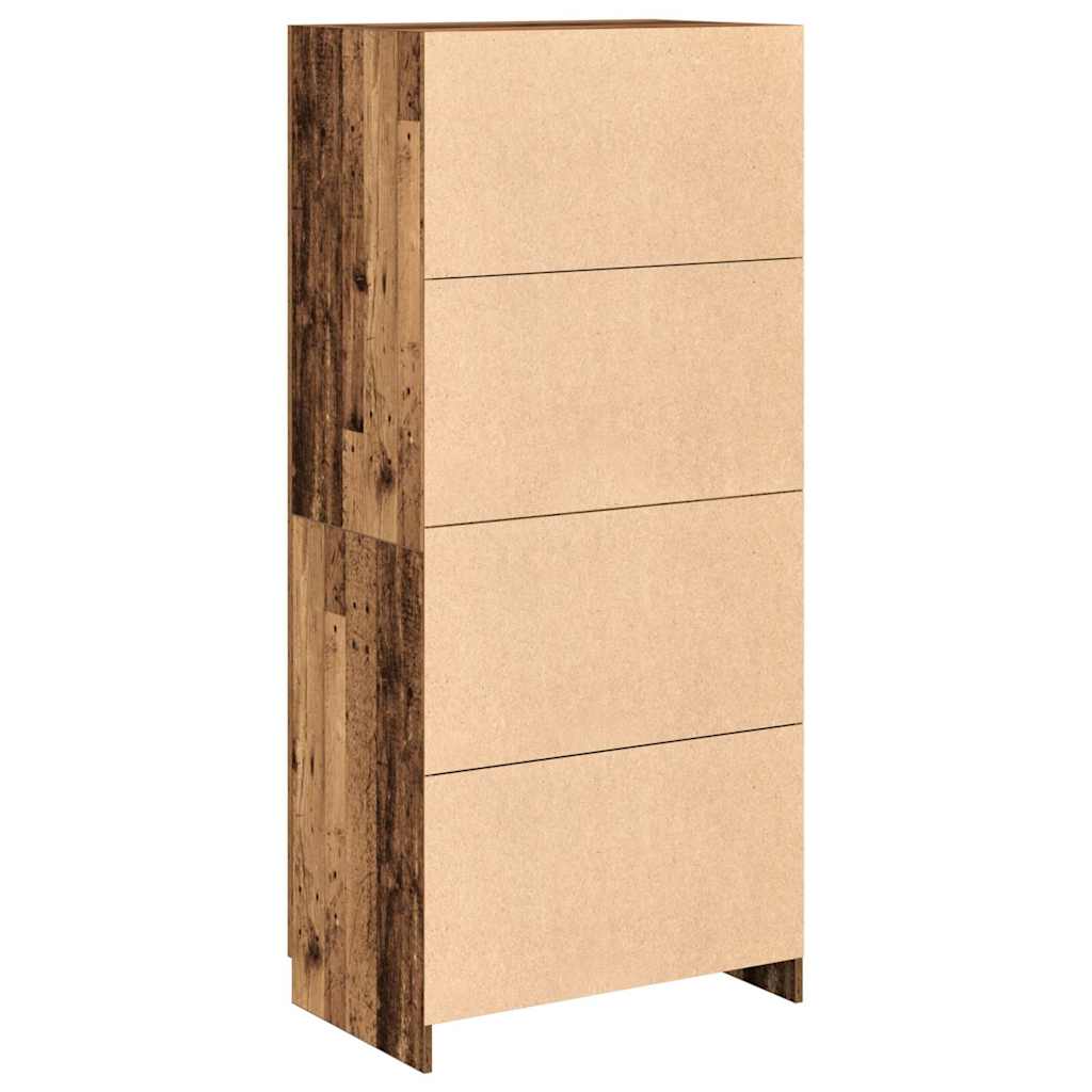 Wardrobe 90x52x200 cm Engineered Wood Old wood