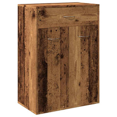 vidaXL Shoe Cabinet Old Wood 60x35x84 cm Engineered Wood 2