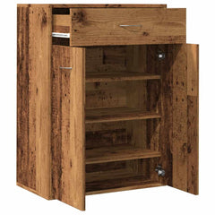 vidaXL Shoe Cabinet Old Wood 60x35x84 cm Engineered Wood 5