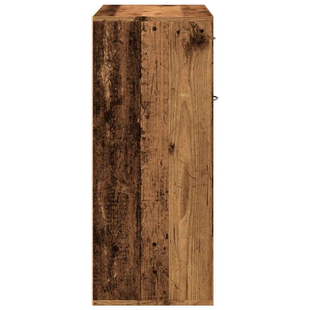 vidaXL Shoe Cabinet Old Wood 60x35x84 cm Engineered Wood 6